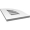 Ekena Millwork Quarter Round Top Right Surface Mount PVC Gable Vent w/ 3-1/2"W x 1"P Standard Frame, 12"W x 18"H GVPQR12X1801SF - alternate 5